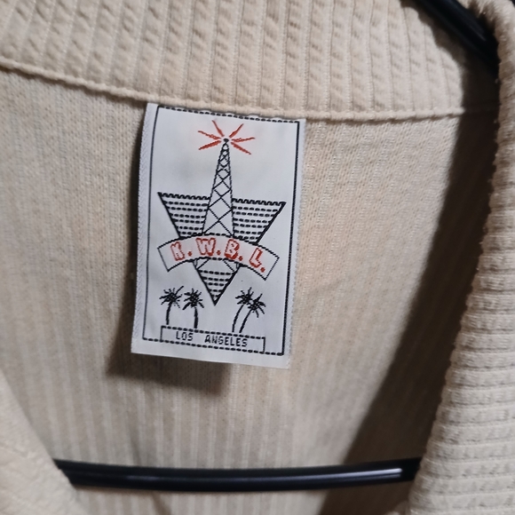 Cream Ribbed Knit Sweater - Picture 2 of 2